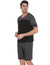 Men's V-Neck Contrast Short Suit -  - NouveExpress