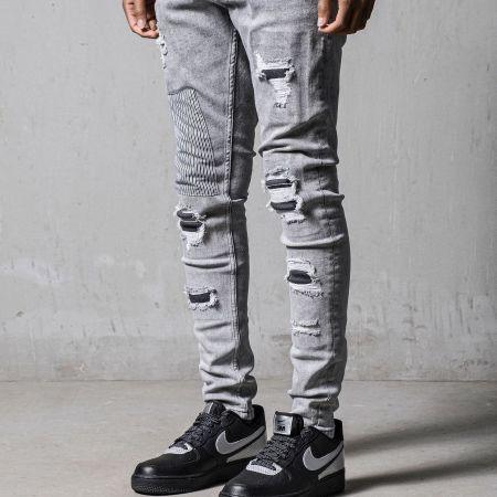 Mens Trend Ripped Skinny Jeans - Jeans - NouveExpress