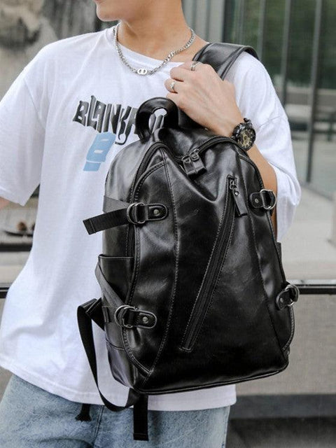 NEW Large Capacity Solid Backpack - Coffee - Backpacks - NouveExpress