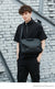 Casual Black Nylon Messenger Bag