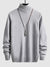 UNISEX Turtleneck Solid Color Skin Friendly Pullover Sweater - Sweaters - NouveExpress